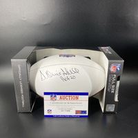 HOF - Steelers Donnie Shell Signed Panel Ball with HOF Logo and "&q...