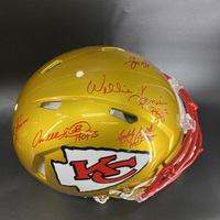 HOF - Chiefs Multi Signed Authentic Flash Speed Helmet Signed by Willie ...