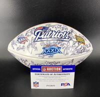 NFL - Patriots Multi Sign Signed Commemorative Super Bowl XXXIX Panel Ba...