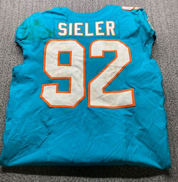 Madrid Game - Dolphins Zach Sieler Game Worn Jersey (11/16/2025) Size 46...