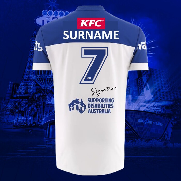 Photo of Lachlan Galvin #7 Canterbury-Bankstown Bulldogs 2026 Vegas Player-Issue Jersey