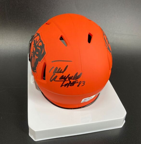 HOF - Browns Paul Warfield Signed Rave Mini Helmet