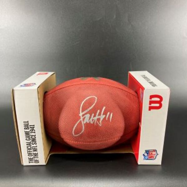 NFL - Cardinals Larry Fitzgerald Signed Authentic Salute To Service Foot...