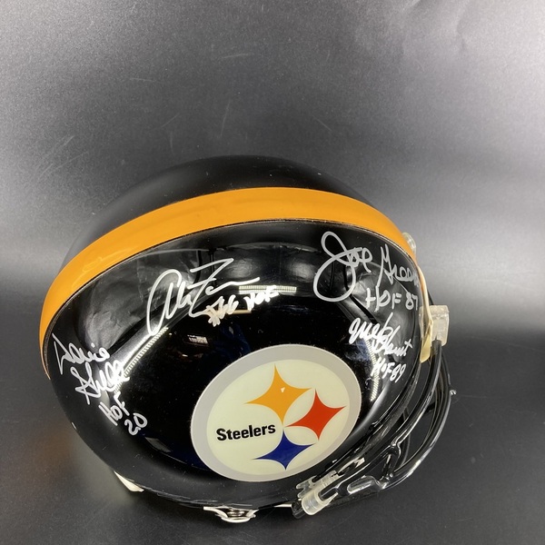 HOF - Steelers Multi Sign Authentic Proline Helmet Signed By Steelers Ha...