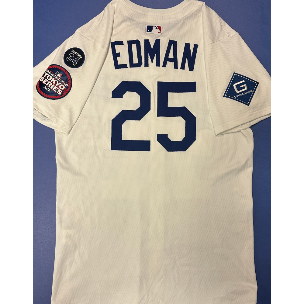 Tommy Edman MLB Authenticated 2025 Tokyo Series Game Worn Jersey