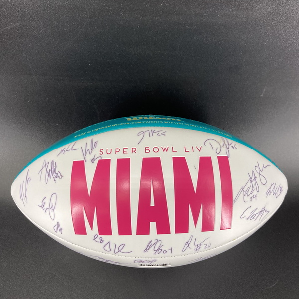 NFL - 49ers Multi Sign Super Bowl 54 Commemorative Panel Ball Signed By ...