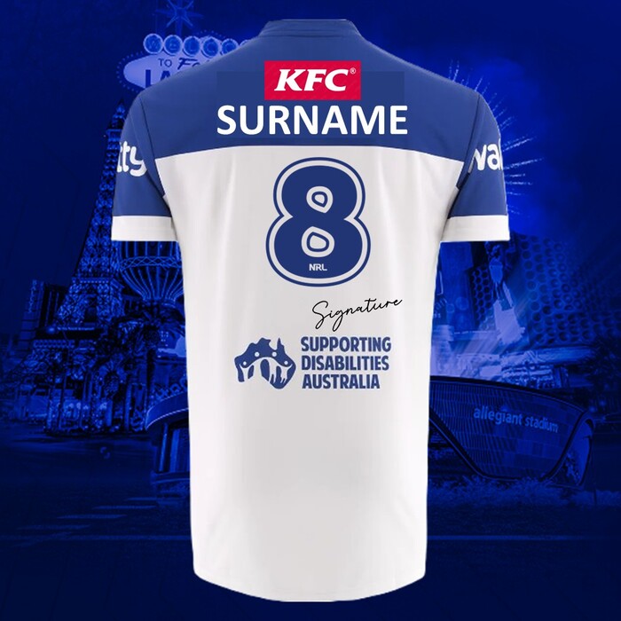 Photo of Max King #8 Canterbury-Bankstown Bulldogs 2026 Vegas Player-Issue Jersey
