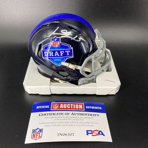 NFL - Vikings Dallas Turner Signed NFL Draft Mini Helmet