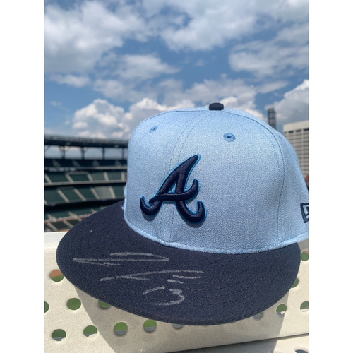 Ronald Acuna Jr. MLB Authenticated Autographed Father's Day Hat