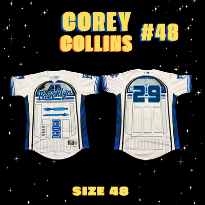#48 Corey Collins Game Used Star Wars Jersey (Size 48)