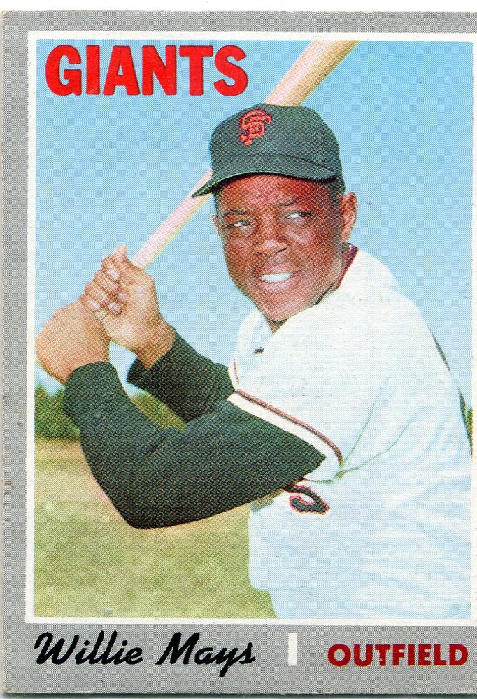 1970 Topps #600 Willie Mays -- Hall of Famer