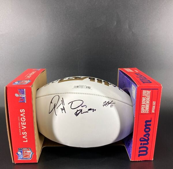 NFL - Chiefs Multi Signed Super Bowl 58 Commemorative Panel Ball Signed ...