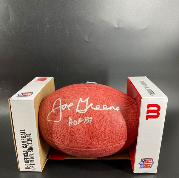 HOF - Steelers Joe Greene Signed Authentic Football