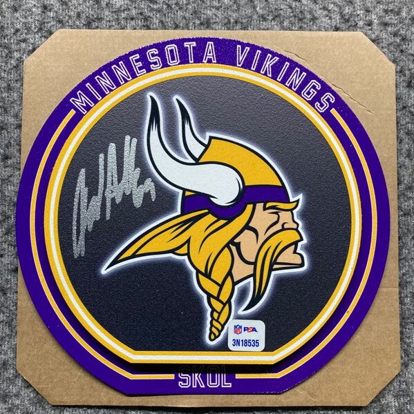 HOF - Vikings Jared Allen Signed 3D Metal Wall Art (8x8)
