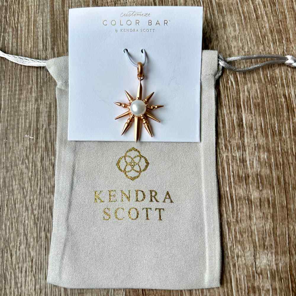 Sports officials care kendra scott color bar sunburst with pearl charm
