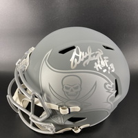 HOF - Buccaneers Warren Sapp Signed Replica Slate Speed Helmet