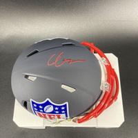 NFL -Patriots Christian Gonzalez Signed NFL Shield Mini Helmet