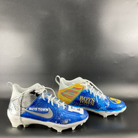 MCMC - Patriots Caeden Wallace Signed Custom Cleats 2024 Season Size 16 ...