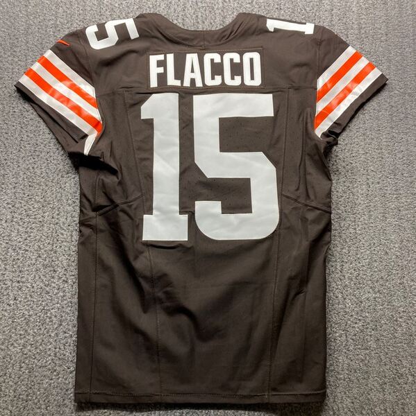 London Games - Browns Joe Flacco Game Worn Jersey (10/05/2025) Size 44 W...