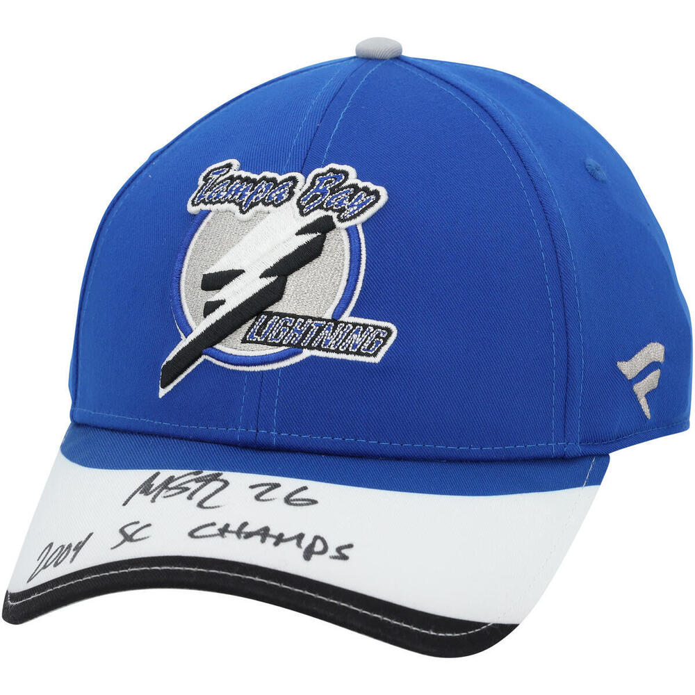 Martin St. Louis Tampa Bay Lightning Autographed Reverse Retro Cap with 