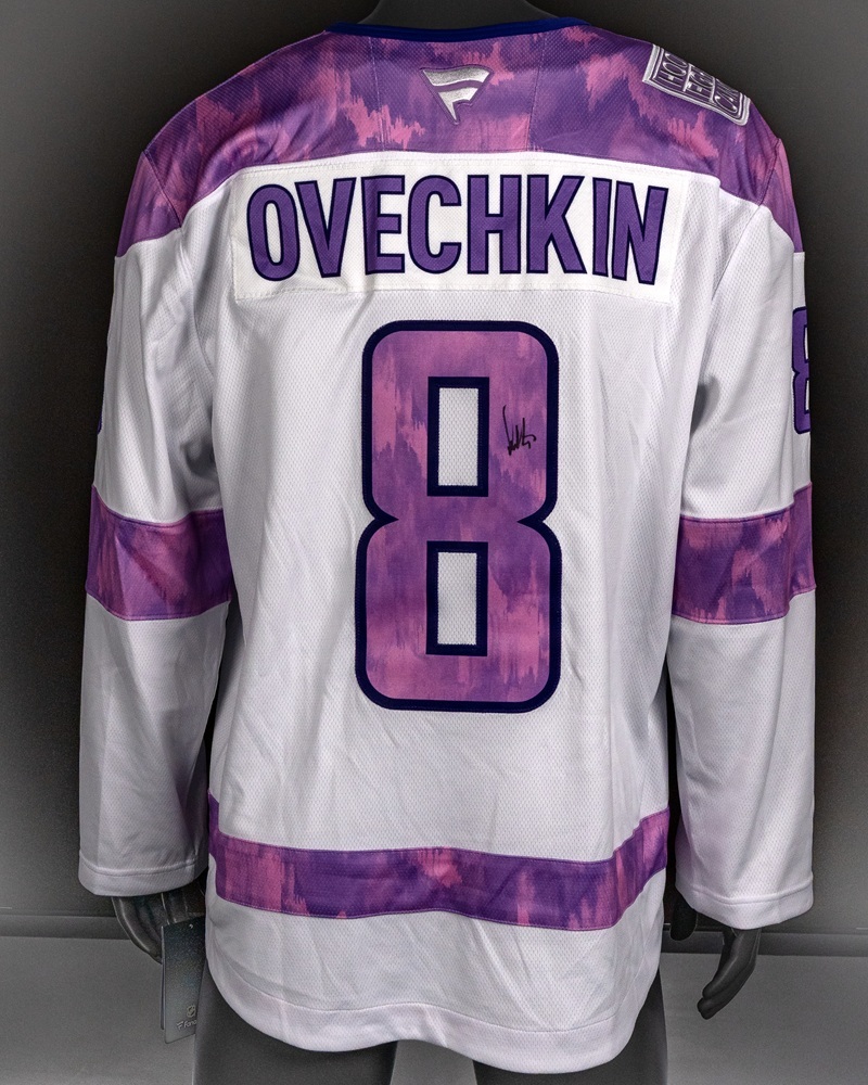 Alex Ovechkin Autographed Hockey Fights Cancer Jersey - Washington Capitals