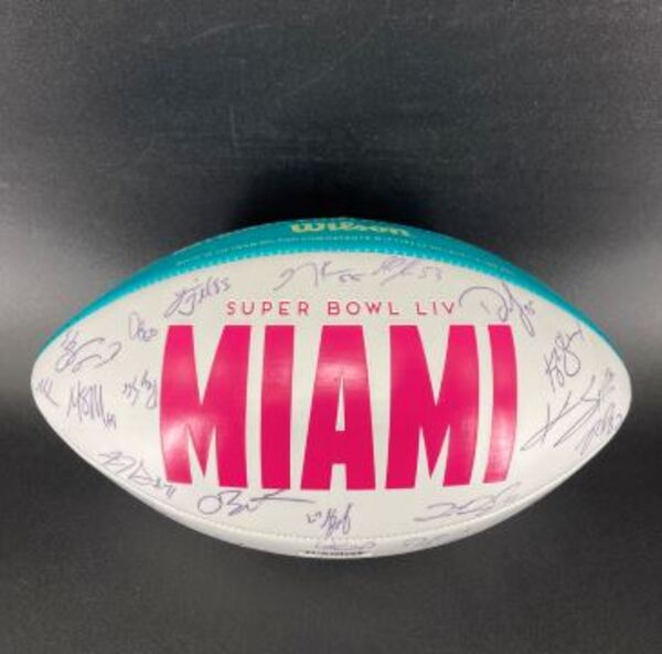 NFL - 49ers Multi Sign Commemorative Super Bowl 54 Panel Ball Signed By ...