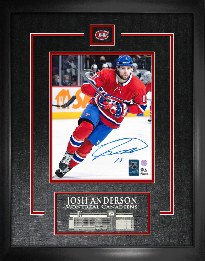 Josh Anderson Signed Framed Montreal Canadiens 8x10