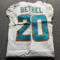 International Games - Dolphins Justin Bethel Game Worn Jersey (11/05/23)...