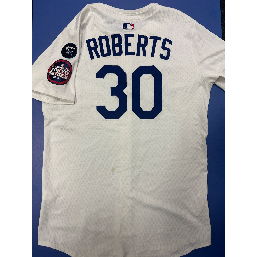 Dave Roberts MLB Authenticated 2025 Tokyo Series Game Worn Jersey