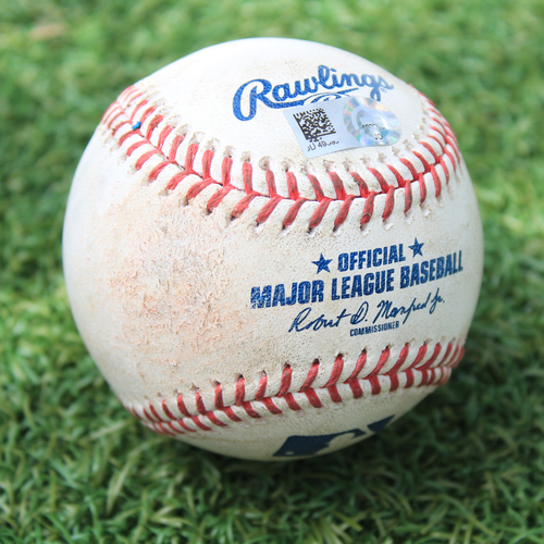 Game-Used Baseball: Nelson Cruz 1,744th Career Hit (MIN @ KC 8/9/20)