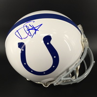 NFL - COLTS WR DAURICE FOUNTAIN SIGNED COLTS PROLINE HELMET