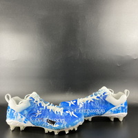 MCMC - Patriots Hunter Henry Signed Custom Cleats 2024 Season Size 14 Be...