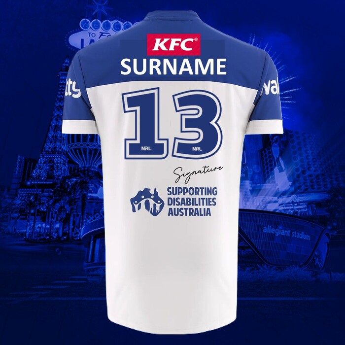 Photo of Jaeman Salmon #13 Canterbury-Bankstown Bulldogs 2026 Vegas Player-Issue Jersey