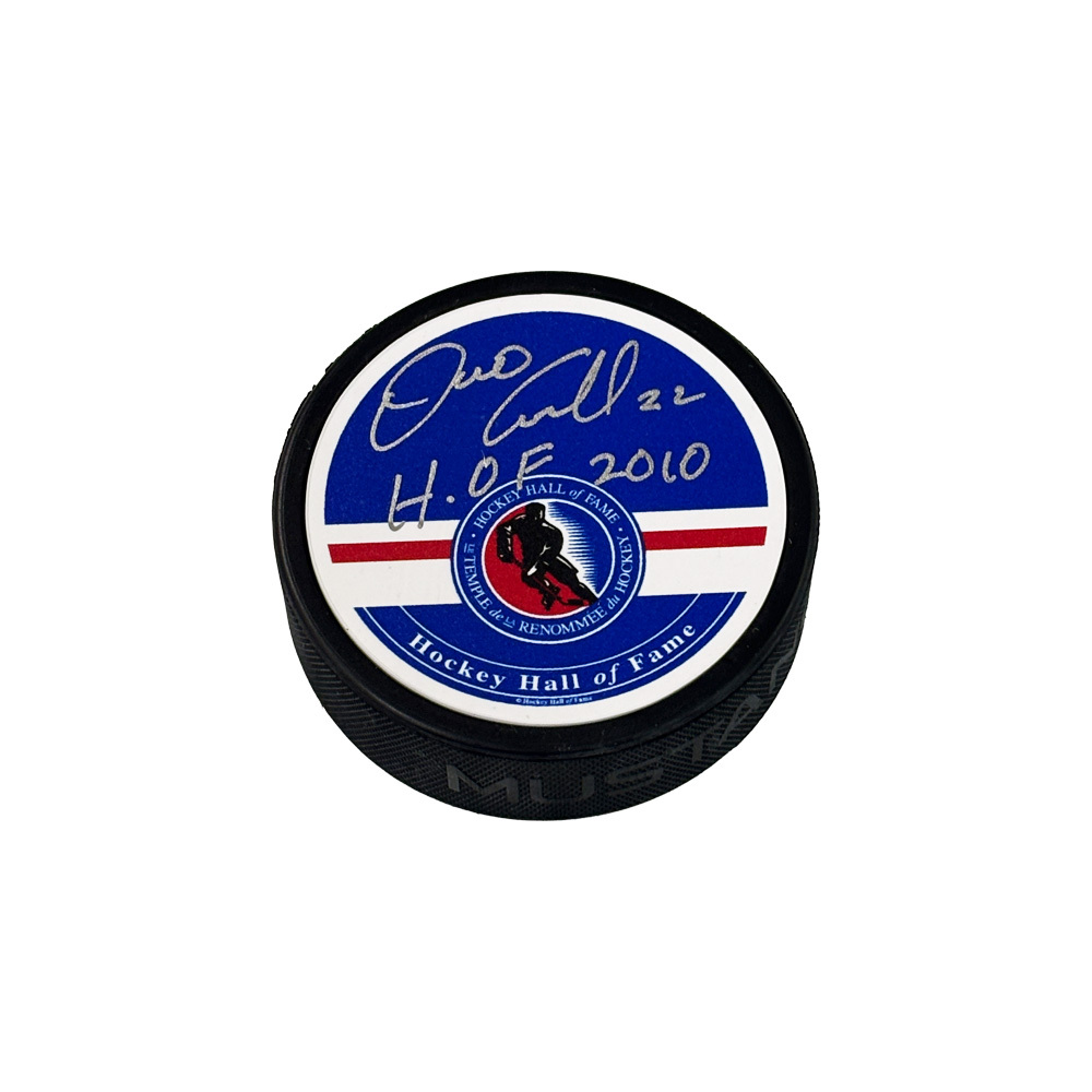 DINO CICCARELLI Signed Hockey Hall of Fame Puck - 