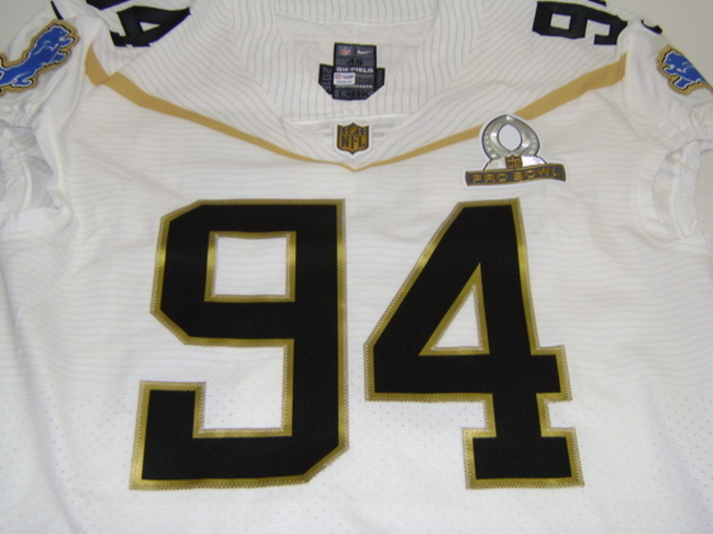 NFL Auction NFL LIONS EZEKIEL ANSAH 2016 TEAM RICE GAME ISSUED PRO