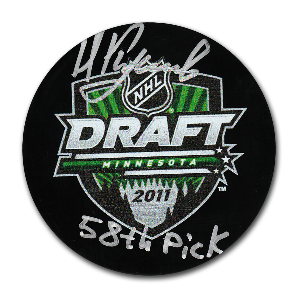 Nikita Kucherov Autographed 2011 NHL Entry Draft Puck w/58TH PICK Inscription