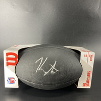 NFL - Patriots Kyle Williams Signed Black Composite Silver Series Football