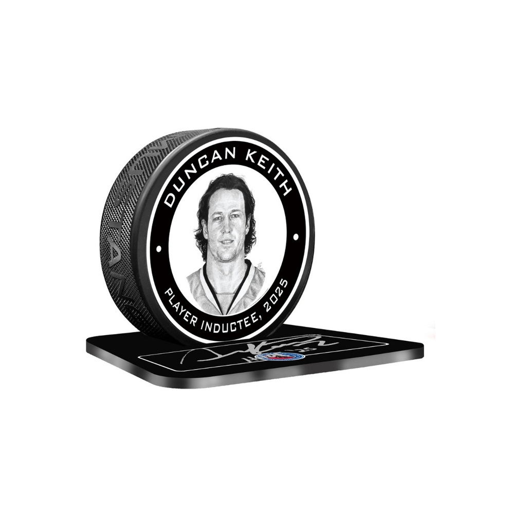 Duncan Keith Autographed Legends Line Honoured Member Puck Display - Limited Edition 3/3 LAST ONE AVAILABLE