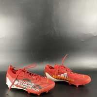 MCMC - Patriots Marcus Jones Custom Cleats 2024 Season Size 10 Benefitti...
