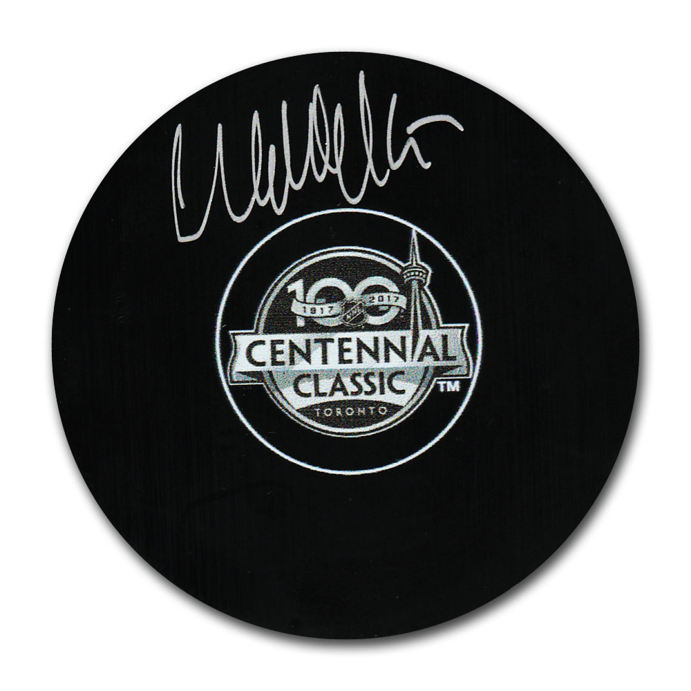 Wendel Clark Autographed 2017 NHL Centennial Classic Puck