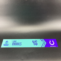 NFL - Colts Luke Rhodes Special Edition 2022 Pro Bowl Nameplate 3 of 3