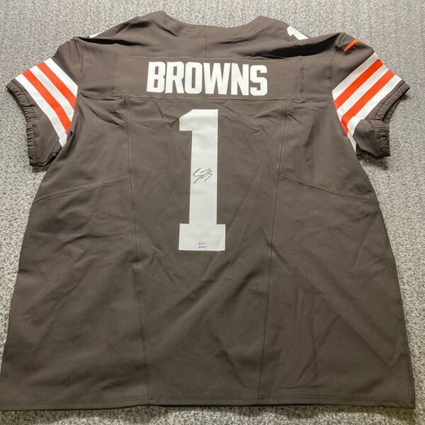 NFL - Browns Shedeur Sanders Signed #1 Draft Jersey