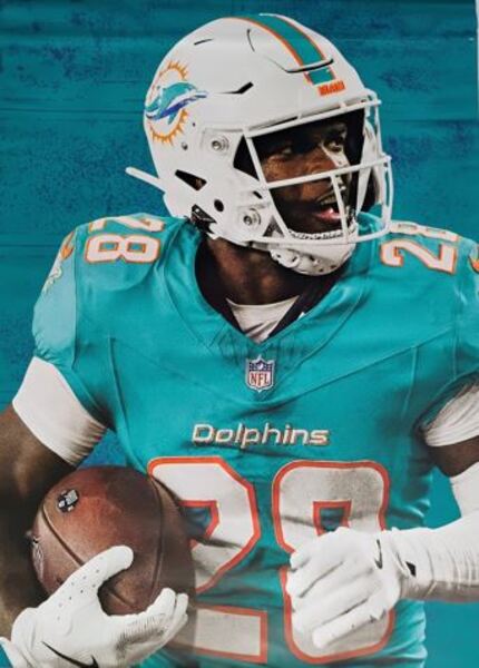 Dolphins - Madrid Games Banner (35x47) De'Von Achane
