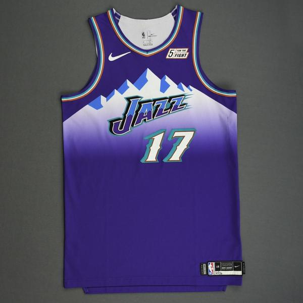 Image of Ed Davis - Utah Jazz - Game-Worn Classic Edition 1996-04 Road Jersey - 2019-20 Season
