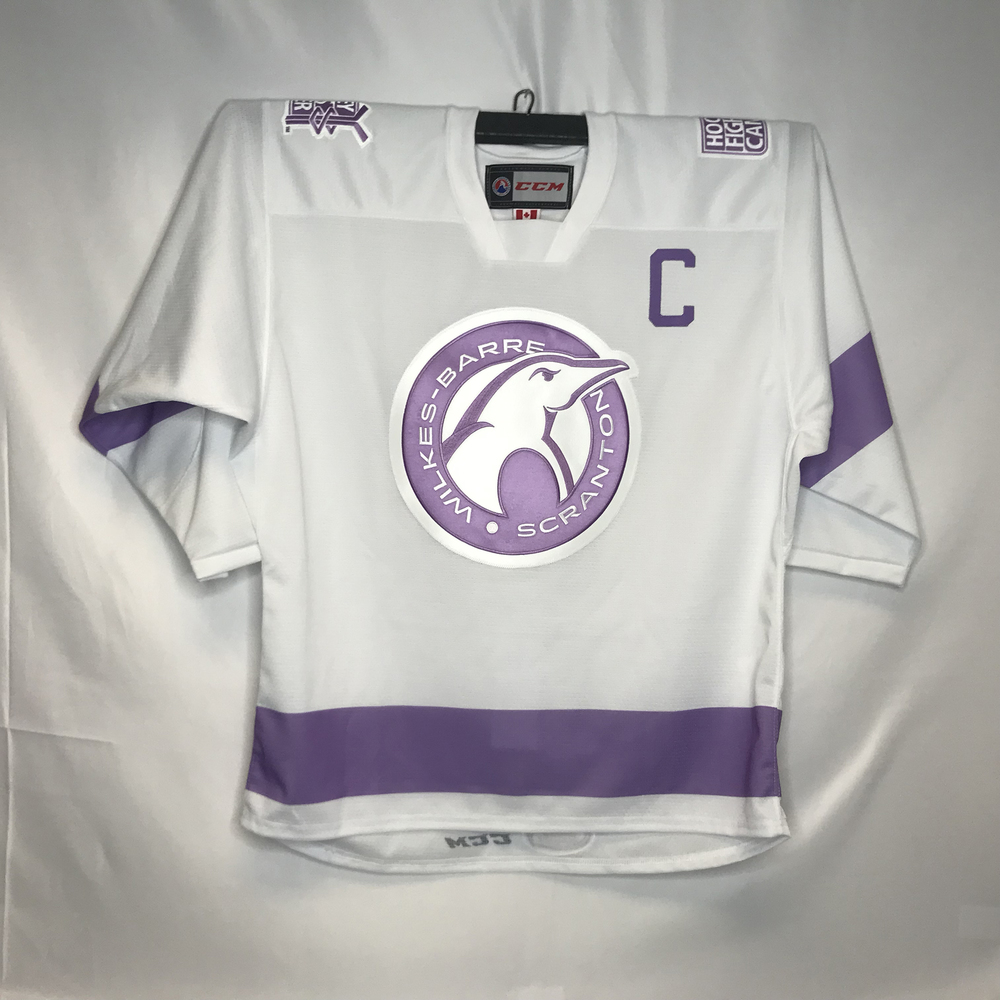 AHL Authentic WilkesBarre/Scranton Penguins Hockey Fights Cancer