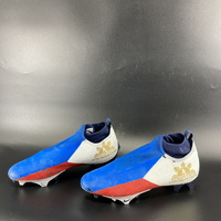 MCMC - Patriots Jaylinn Hawkins Custom Cleats 2024 Season Size 12 Benefi...
