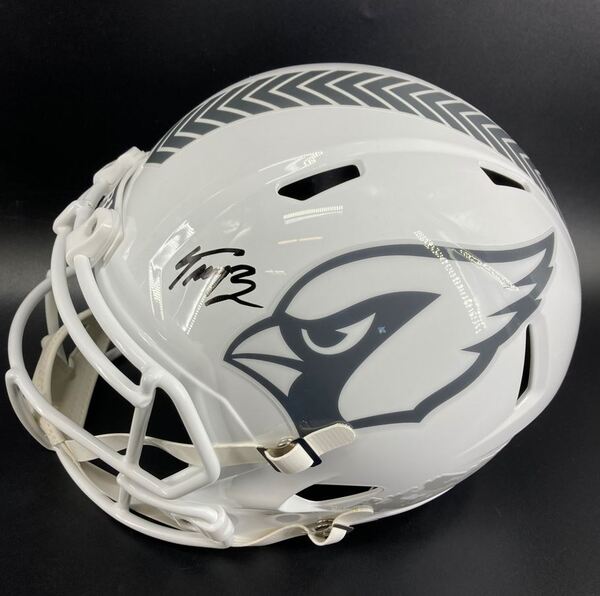 NFL - Cardinals Trey McBride Signed STS Replica Speed Helmet