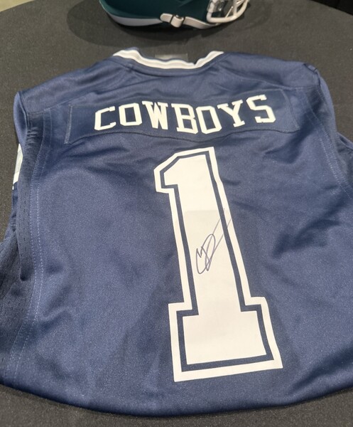 Caleb Downs  Autographed Dallas Cowboys Draft Jersey - 1st NFL Auction o...
