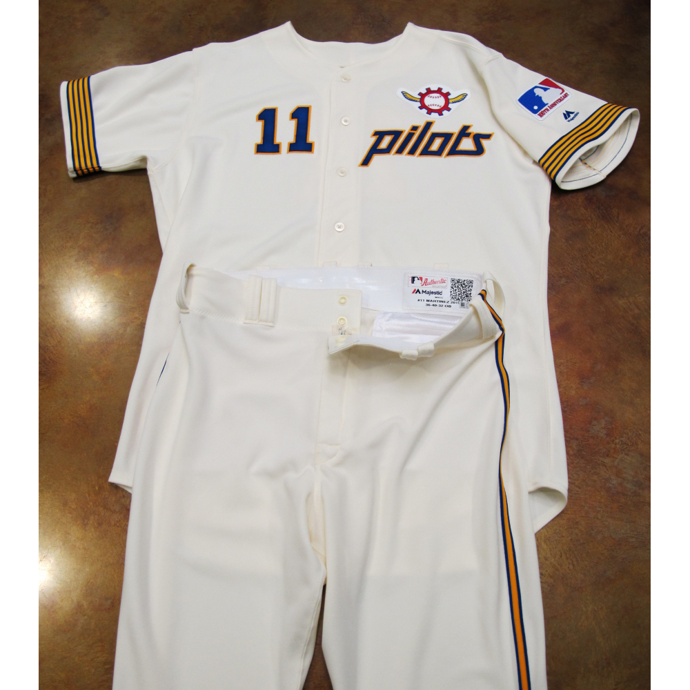 Seattle Mariners Team Issued 1969 Pilots Home Uniform Turn Back The