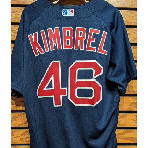 Craig Kimbrel #46 Game Used Navy Road Alternate Jersey